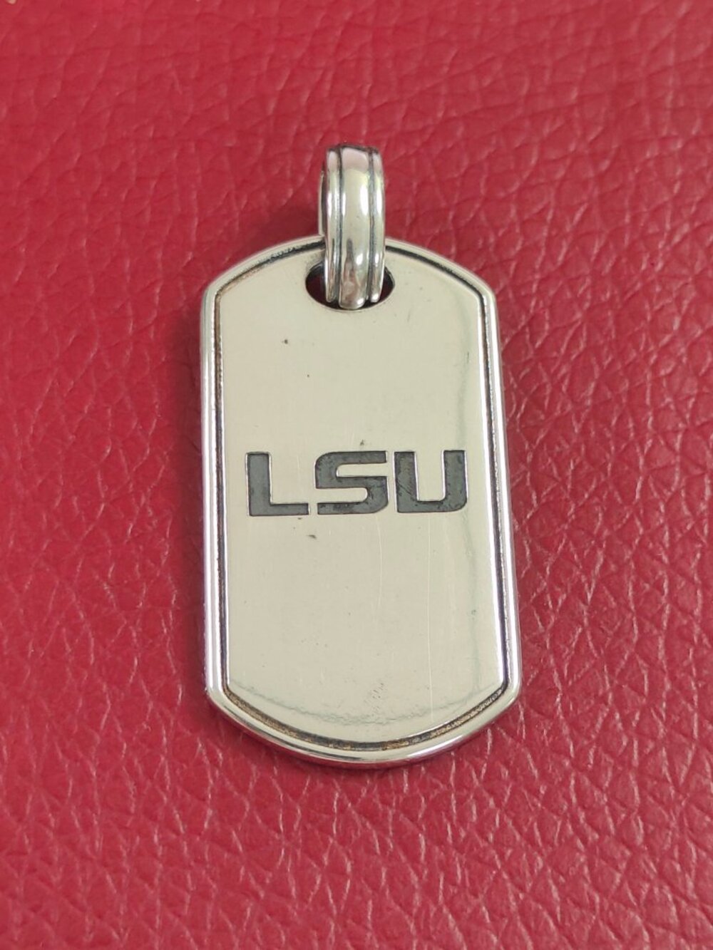 James Avery Louisiana State University Classic Tag Pendant with box